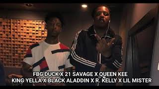 Slide RMX - FBG Duck, 21 Savage, R. Kelly, Black Aladdin, King Yella, Queen Kee, Lil Mister (AUDIO)
