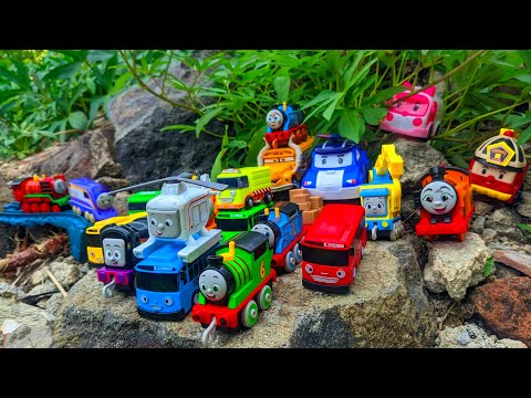 Mainan Tayo the Little Bus, Tayo, Rogi, Gani, Lani, Thomas and Friends, Robocar Poli, Roy, Amber