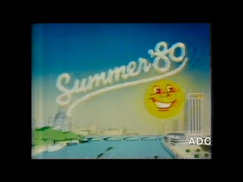 LWT trailer announcer Peter Lewis, weather, slide & adverts 19th July 1980