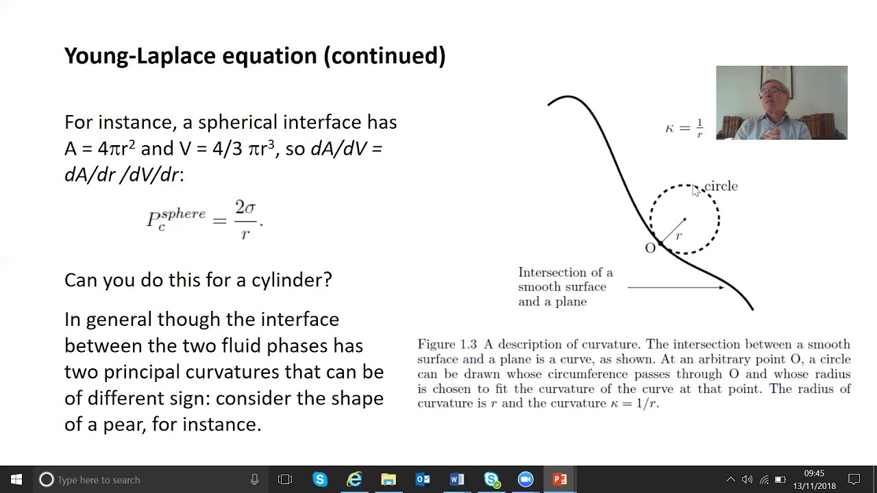 Young Laplace equation