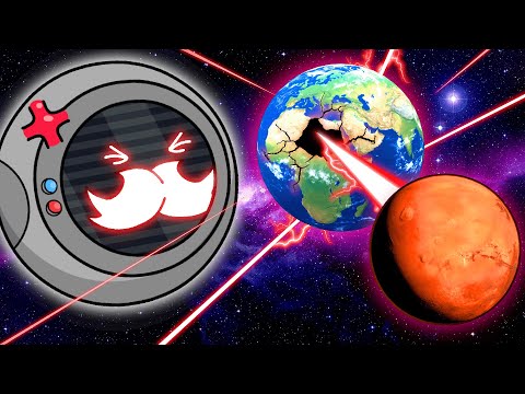My ROBOT Evolved Into An EVIL GOD And CREATED A PLANET WAR ... - Solar Smash