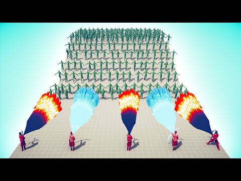 100x ZOMBIE vs 5x EVERY GOD - TABS | Totally Accurate Battle Simulator