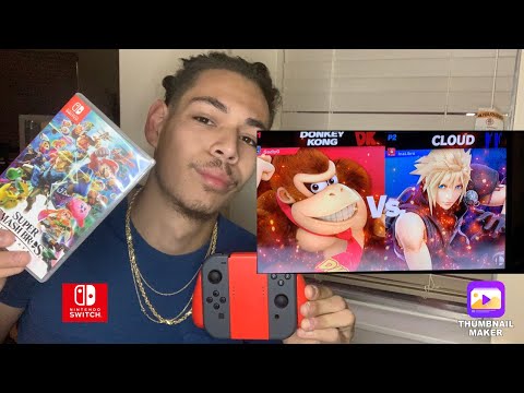 ASMR Playing super smash bros ultimate ( soft speaking, controller sounds)