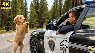 A Stray Puppy Seeks Help After Its Injured Mother Is Found