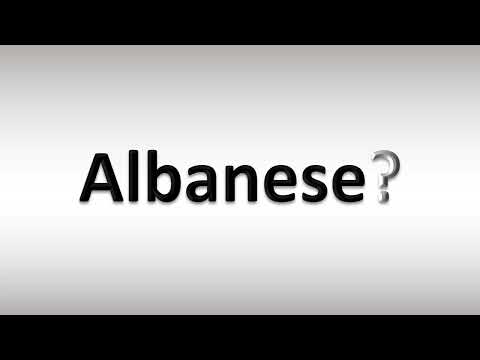 How to Pronounce Albanese