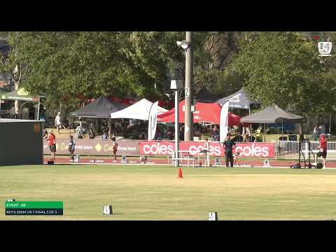 Boys U11 200m Timed Final 3: 2023-24 State Track and Field Championships