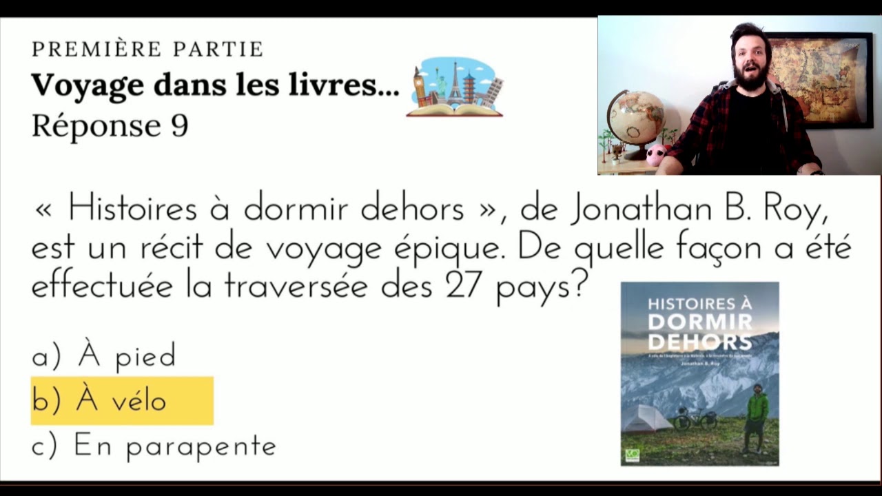 Quiz sur les voyages!