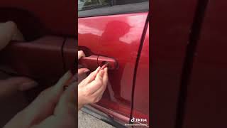How to open a car if  you left the key inside the car