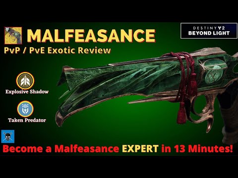 MALFEASANCE [Destiny 2 Beyond Light] Full PvP/PvE Exotic Review
