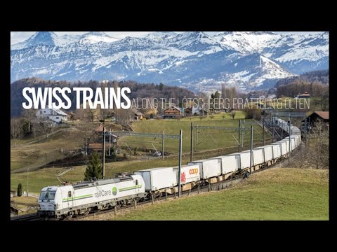 [4K60] Freight and Passenger Trains /  Zugverkehr Around Switzerland - February 2022