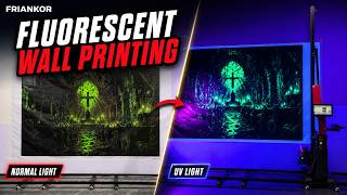 Wall Printing Machine Creates Fluorescent Murals Under UV Light ⚡