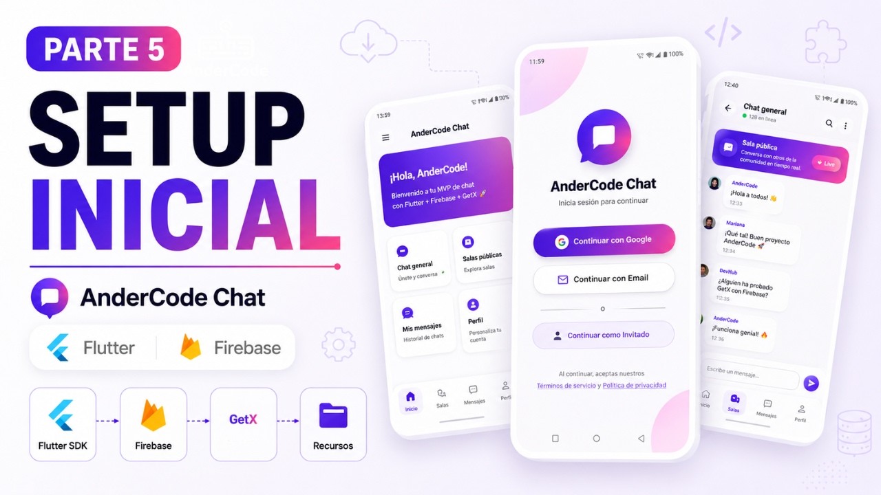 Instalación y Recursos para Crear una App de Chat con Flutter y Firebase