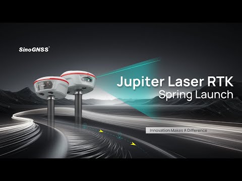 Jupiter laser visual rtk - Récepteur GNSS haut de gamme à écran couleur OLED_6