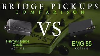 Video thumbnail for FISHMAN Fluence Classic vs EMG 85 - Active Bridge Pickup Guitar Comparison / Demo by Mike Stamper
