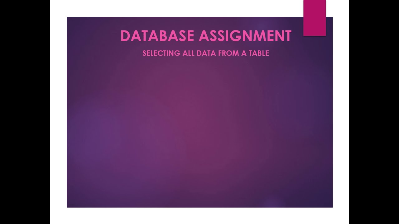 CIS-101 Online: Database Help - Part 1