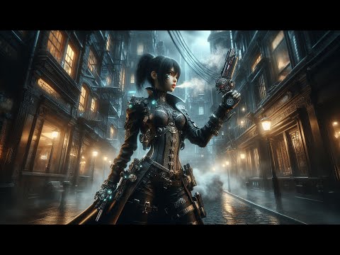 1hr Electronic Industrial Rock / Cyberpunk / Glitch Metal Mix -  Commodore City Groove