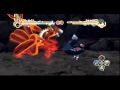 Naruto Ult Storm 2 6 Tails Kyuubi Vs Sasuke Akatsuki Cloak Taka
