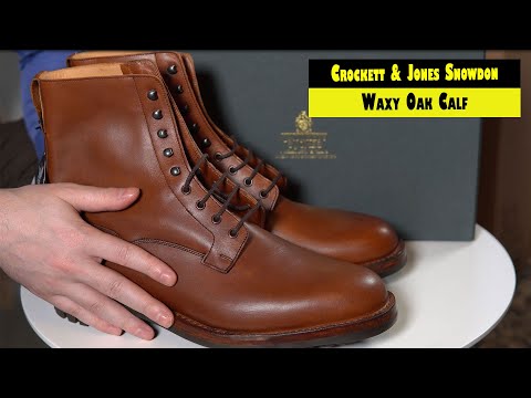 As melhores botas masculinas à prova d'água?Crockett & Jones Snowdon Boots em Waxy Oak Calf Review [4K]