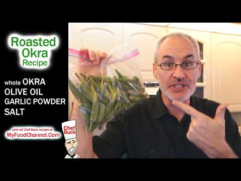 Whole Okra Roasted in the Oven