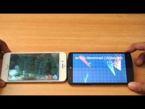 Google Nexus 5 vs iPhone 6 AnTuTu Benchmark Test HD