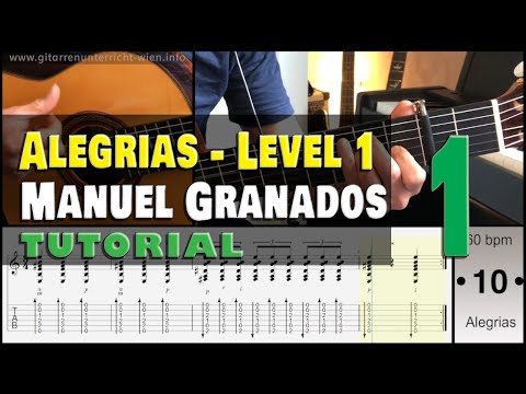 Alegrias Fragments (Manuel Granados) - Level 1, Nr 1 - [Abanico Exercise]