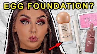 TESTING KOREAN & CHINESE BEAUTY MAKEUP! I was not expecting THIS..
