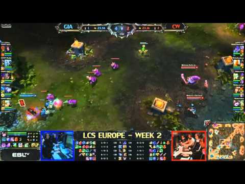 League of Legends EU LCS 2013 GIA vs CW