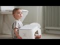 Video: Taburete para niños estable BabyBjorn blanco-gris