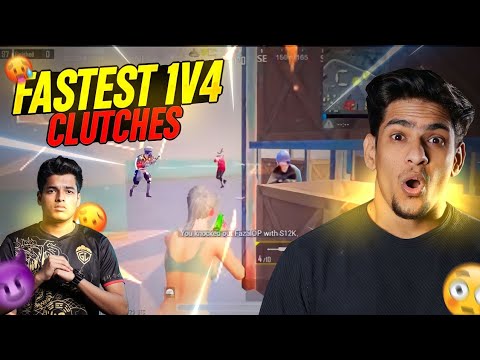 CLUTCH GOD ⚡️ | Best 1V4 Squad Wipes | Pubg Mobile |