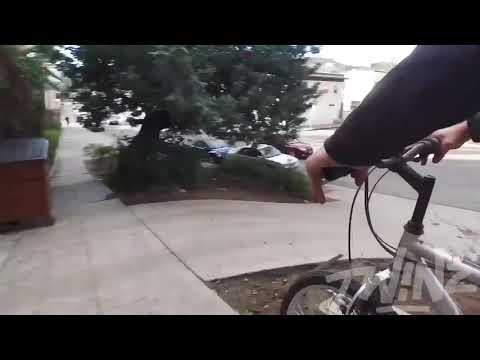 INSANE DOWNHILL BAIT BIKE IN THE HOOD (NO BRAKES)
