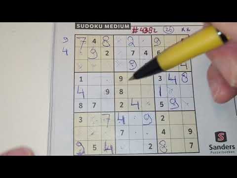 Daily Sudoku practice continues. (#4382) Medium Sudoku. 04-09-2022 (No Additional today)
