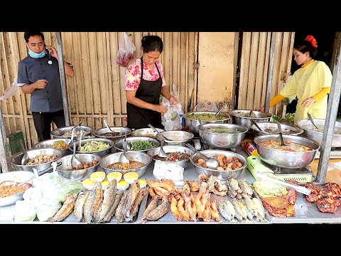 Phnom Penh Lunch Food Market | Buffet Street Food Lunch