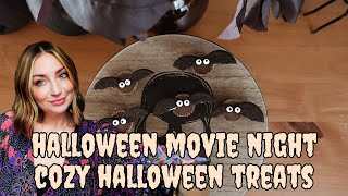 Halloween Movie Night Vlog- Halloween treats!🦇🎃