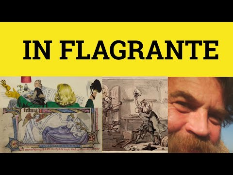 🔵 In Flagrante Delicto - Latin in English - In Flagrante Meaning -ESL British English Pronunciation