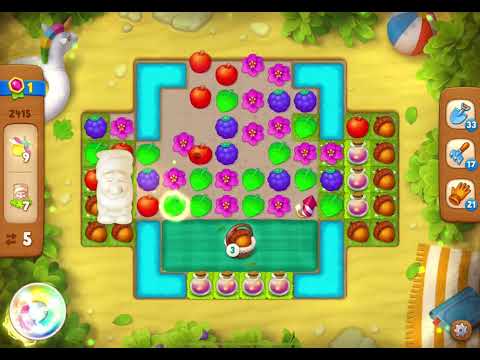 GardenScapes Level 2415 no boosters (15 moves)