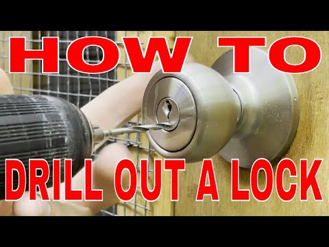 How to drill out a lock FAST