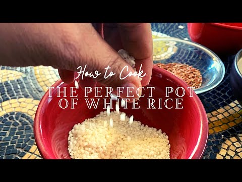How to Cook the Perfect White Rice Using a Pot  (Arroz Blanco Boricua)