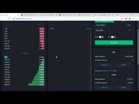 How to use the Serum (SRM) DEX?