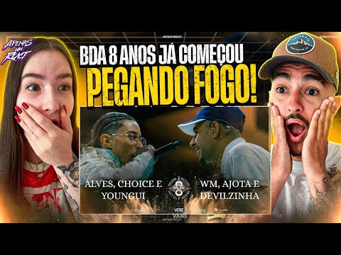 Apenas um react | WM, AJOTA E DEVILZINHA X ALVES, CHOICE E YOUNGUI | PRIMEIRA FASE | BDA 8 ANOS
