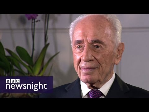 Shimon Peres: People who say peace is impossible are wrong (2015) - BBC Newsnight