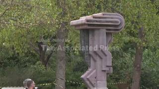 Czech Artist Displays Megalith-Inspired Sculptures in London Park