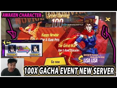 🔥🔥100X GACHA DI EVENT NEW SERVER & AWAKEN CHARACTER GRADE B!! - JOJO'S BIZZARE ADVENTURE