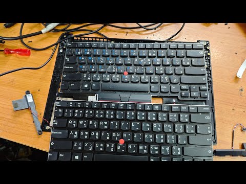 Lenovo  Thinkpad E14 disassembly Keyboard replacement
