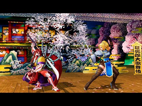 Kyoshiro Senryo vs Charlotte (AI Hardest) - The King of Fighters 14 4K Gameplay - KOF14