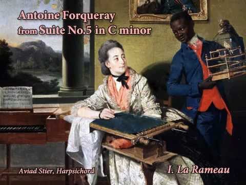 Antoine Forqueray: Suite no.5 in C minor, Mvt 1, 3, 4. Aviad Stier, Harpsichord