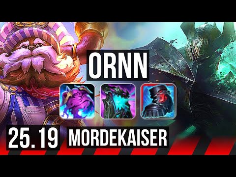 ORNN vs MORDEKAISER (TOP) | 10/1/9, 6 solo kills, Legendary | EUW Master | 25.19