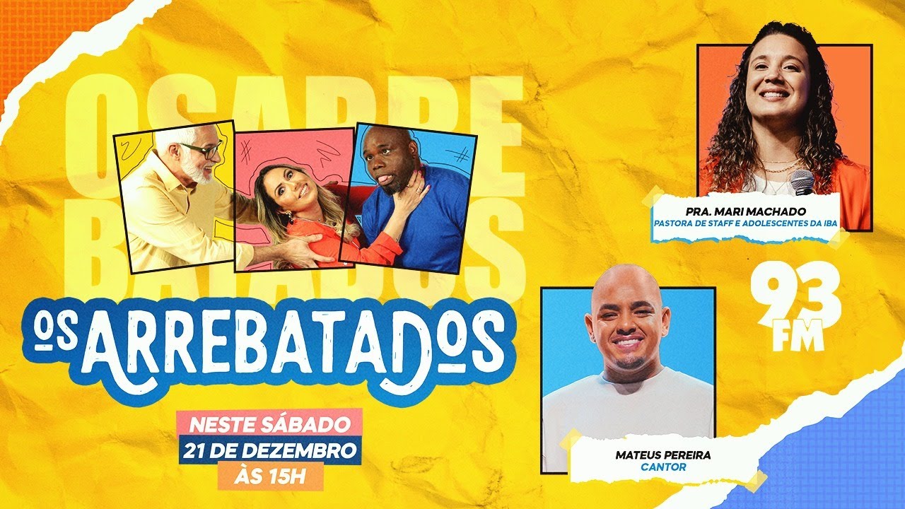 Os arrebatados recebem o cantor Mateus Pereira e a Pra. Mari Machado