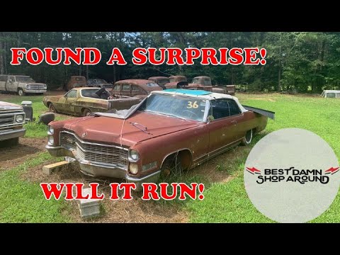 WILL IT RUN! ABANDONED 66 Cadillac El Dorado. Sits for 40 years with a SURPRISE under the hood!