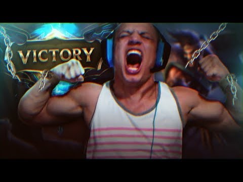 GOD MODE - TYLER1 HARD CARRYING 1 VS 9  DRAVEN GAME (NEW)  2018