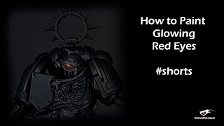 How to Paint Glowing Red Eyes #shorts